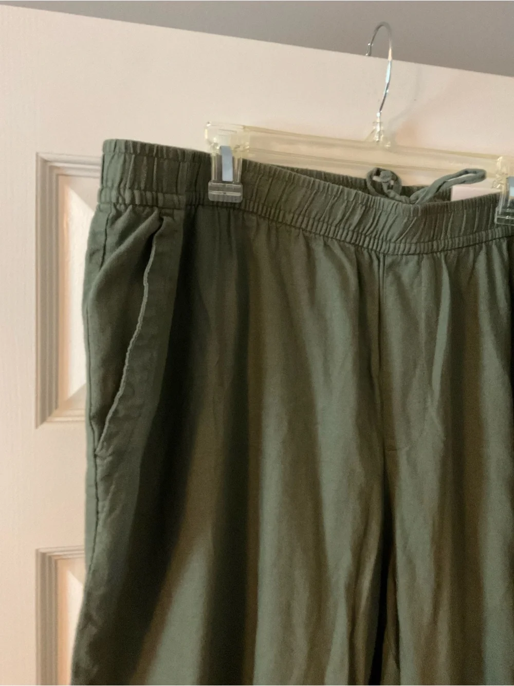 Olive Green woman’s high rise pants